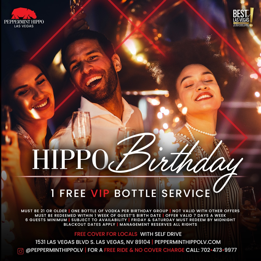Celebrate your Birthday | | Peppermint Hippo Las Vegas