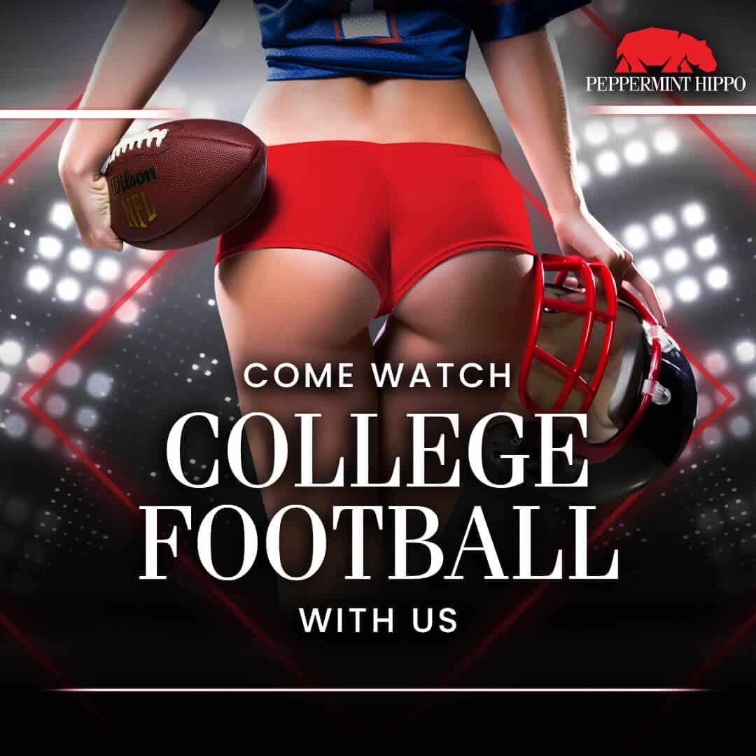 College Football at Peppermint Hippo